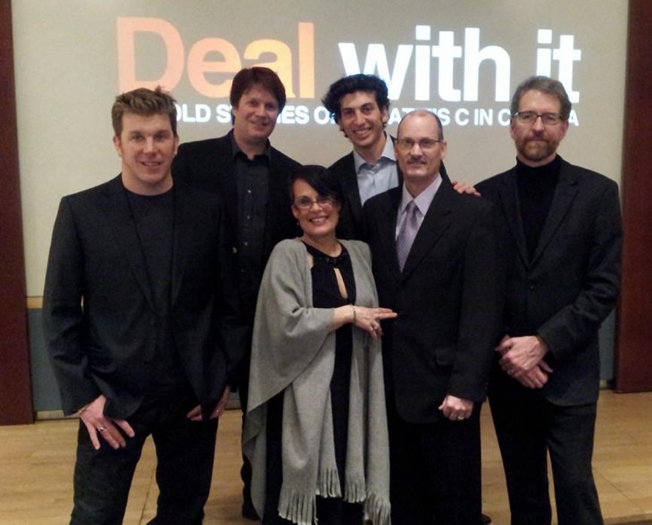 The team at the premiere screening of the documentary.