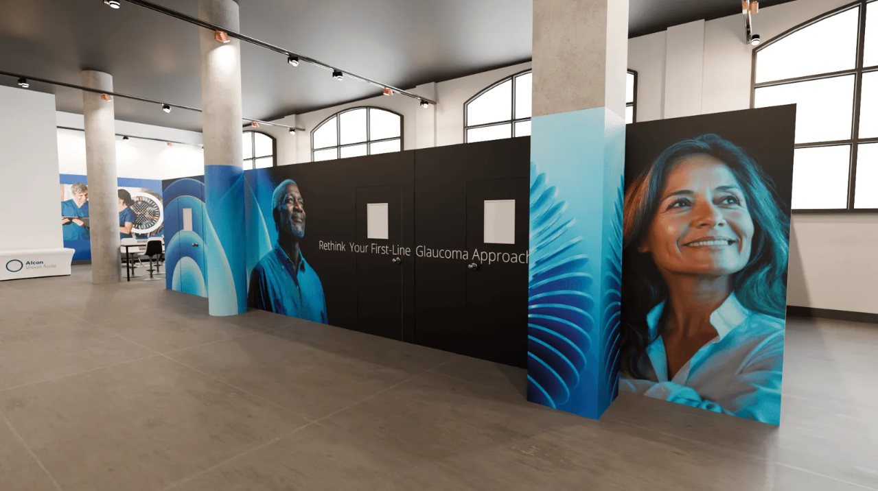 [CONFIRM] Alcon and UNITY booth design from AAO 2024.