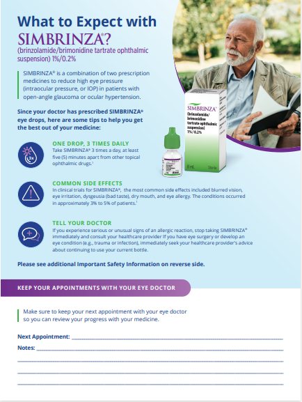 [CONFIRM] Page from the glaucoma portfolio playbook and field materials.